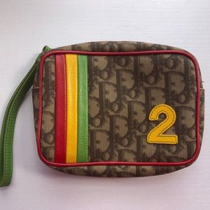 Dior Rasta Print Wristlet